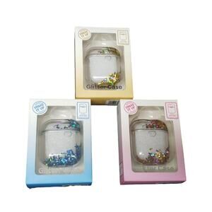 Shake It Up AirPods Charging Casey Shakey Glitter Case Holder Gold Pink Blue 3p